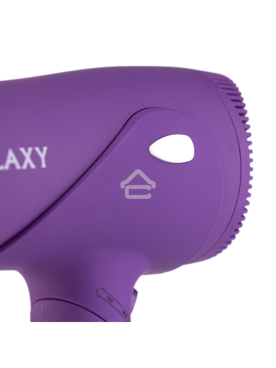 Фен для волос Galaxy Line GL 4315, сиреневый, 1800 Вт, 2 скорости, 3 температурных режима, функция «холодный воздух», защитная решетка, насадка-концентратор, подвесная петля, складная ручка