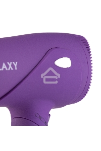 Фен для волос Galaxy Line GL 4315, сиреневый, 1800 Вт, 2 скорости, 3 температурных режима, функция «холодный воздух», защитная решетка, насадка-концентратор, подвесная петля, складная ручка