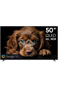 Телевизор Topdevice 50'' TDTV50CQ09U черный  QLED UHD 60Hz Google TV 2/16Гб