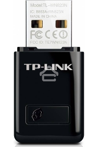 Сетевой адаптер TP-Link SOHO TL-WN823N Беспроводной USB мини адаптер 300Мбит/с стандарта N c кнопкой QSS(Realtec)