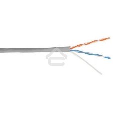 Кабель информационный Lanmaster NM-UTP5E2PR-CCA кат.5е U/UTP не экранированный 2X2 PVC внутренний 305м серый