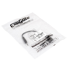 Кабель-разветвитель аудио Exegate EX284946RUS EX-CCA-415-0.3 (3.5мм Jack M/2x3.5мм Jack F, 0,3м)