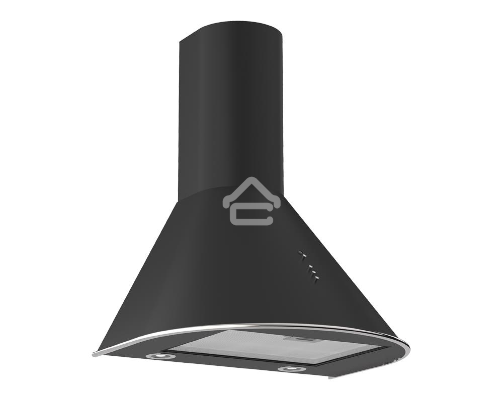 Вытяжка каминная Elikor Омега 60П-650-К3Д черный/нерж.сталь, 60 см, 650 куб. м/ч, 60 дБ