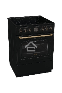 Электрическая плита Gorenje GECS6B71CLB черный стеклокерамика (без крышки)