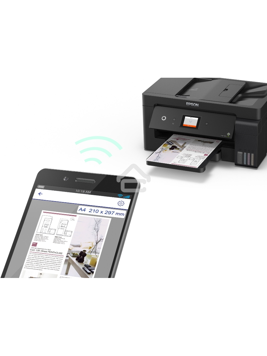 МФУ струйный EPSON L14150 (C11CH96502) 001 INK, A3, цветной, печ. до 38/24 стр/мин. (ч/б/цв.), 4800x1200 dpi (печ.), 2400x1200 dpi (скан.), USB, RJ-45, Wi-Fi