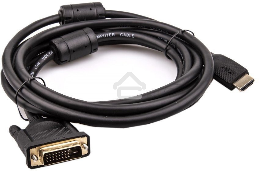 Кабель HDMI AM/DVI(24+1)M, 3 м, CU, 1080P@60Hz, 2F, VCOM CG484GD-3M