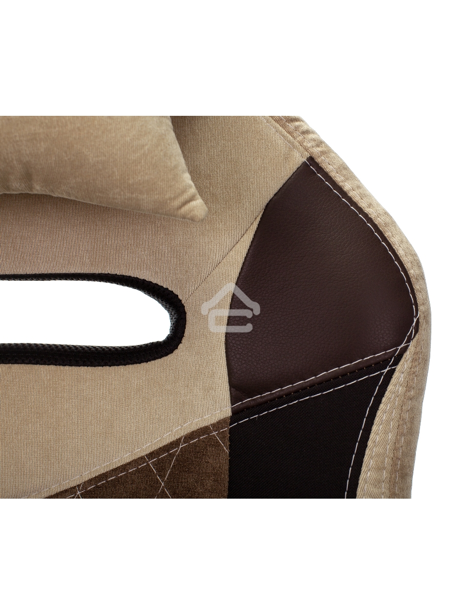 Кресло игровое Бюрократ VIKING 6 KNIGHT BR FABRIC коричневый, крестовина металл/пластик