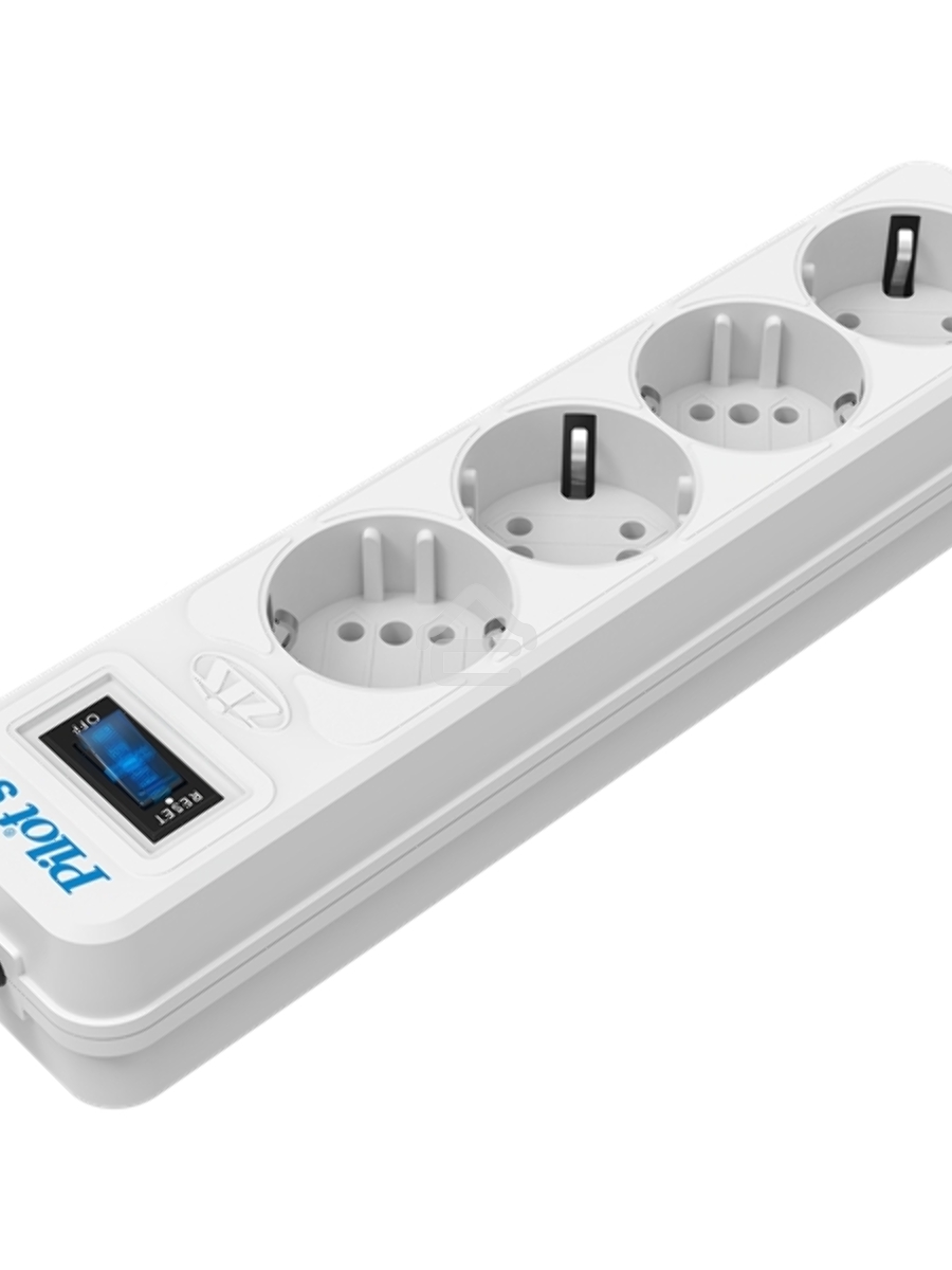 Сетевой фильтр ZIS PILOT Surge protector Pilot SG5 5 outlets (GP), 10A / 2.2kVt, automatic circuit-breaker, 5 m
