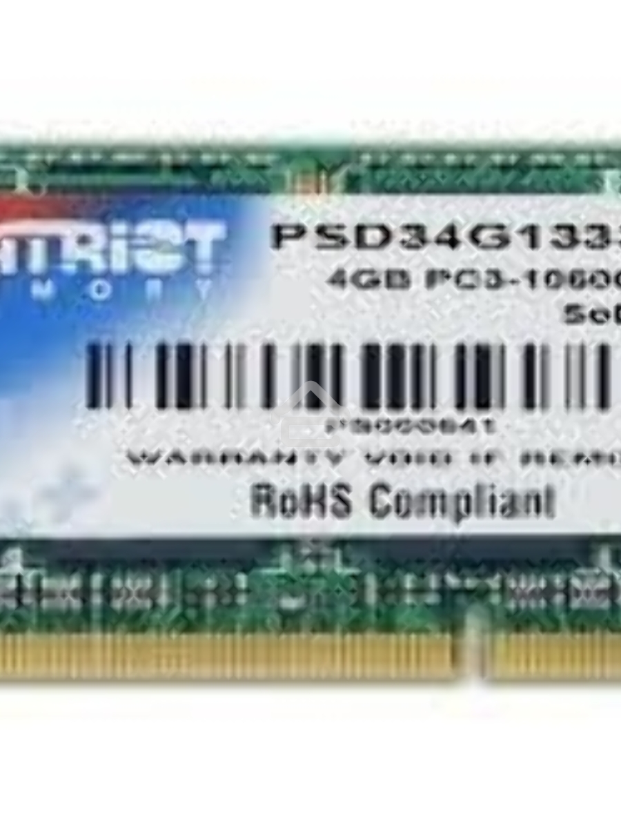Оперативная память Patriot, DDR3, 4GB (1x4 GB), 1333 MHz, CL9, SO-DIMM