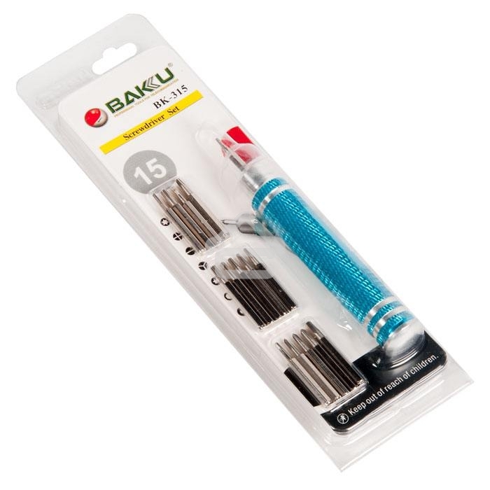 Отвертка с набором бит Baku BK315