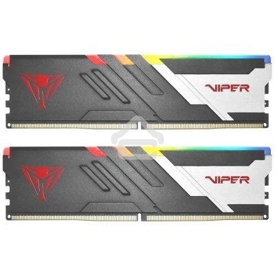 Оперативная память Patriot Viper Venom, DDR5, 64GB (2x32GB), 5200MHz, CL40, DIMM, с радиаторами, RGB, черный