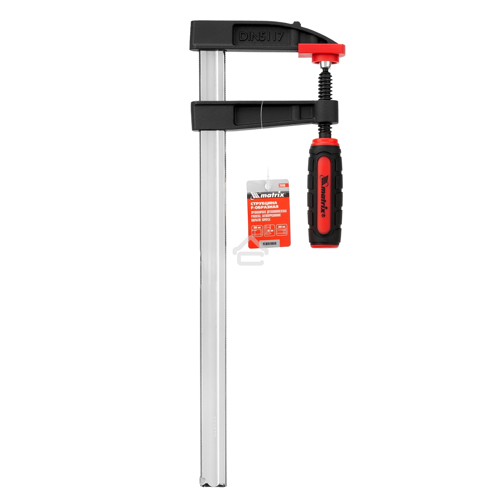 Струбцина F-образная Matrix, усиленная, 300 х 80 х 380 мм