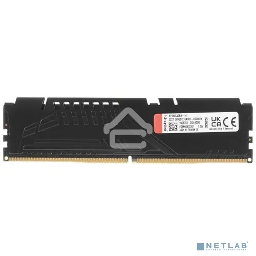 Оперативная память Kingston Fury Beast, DDR5, 16GB (1x16GB), 5600MHz, CL40, DIMM, с радиаторами, черный