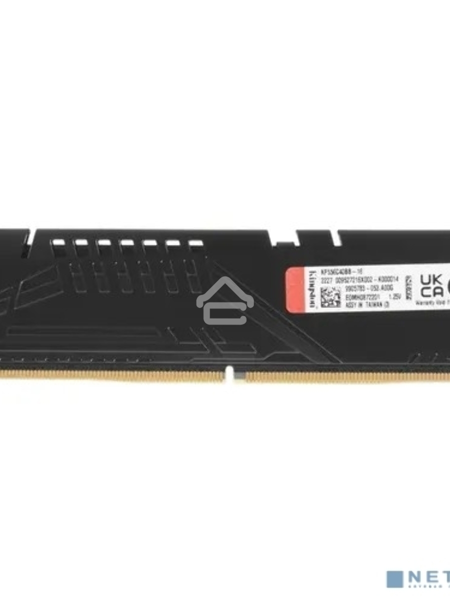 Оперативная память Kingston Fury Beast, DDR5, 16GB (1x16GB), 5600MHz, CL40, DIMM, с радиаторами, черный