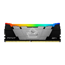 Оперативная память Kingston Fury Renegade RGB, DDR4, 64Gb (4x16Gb), 3200MHz, CL16, DIMM, с радиаторами, RGB, серый/черный