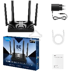 Маршрутизатор Cudy BE3600 2.5G Dual Band Wi-Fi 7 Mesh Router, Chipset Broadcom, 802.11be/ax/ac/a/b/g/n, 2882Mbps at 5GHz + 688Mbps at 2.4GHz, 1 x 2.5Gbps WAN Port, 4 x 10/100/1000Mbps Ports, 4 x 5dBi fixed antennas, WiFi router/AP/ Repeater/WISP Mode, PPT