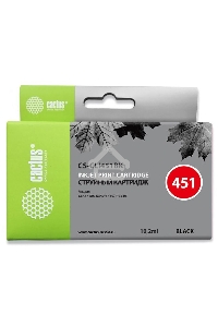 Картридж струйный Cactus CS-CLI451BK черный (10,2 мл) для Canon MG 6340/5440/IP7240