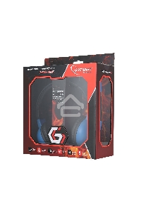 Гарнитура игровая Gembird MHS-G55   черный/синий  регулировка громкости  отключение микрофона  кабель 2.5м