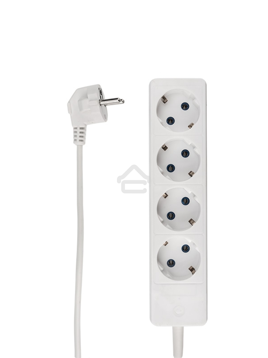 Удлинитель PROconnect OPTIMA 4 гнезда, 3 м, 2х0.75 мм², б/з, белый