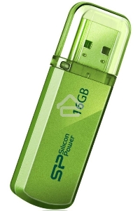 Флеш диск Silicon Power 16Gb Helios 101 SP016GBUF2101V1N USB2.0 зеленый