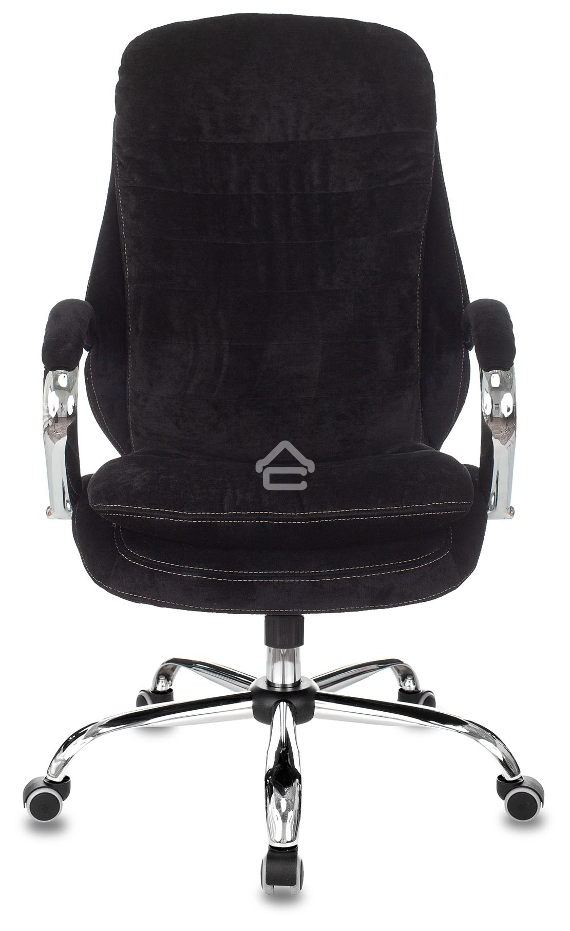 Кресло руководителя Бюрократ T-9950SL Fabric черный Light-20, крестовина металл хром
