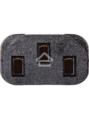 Кабель комп - розетка 220V EU (угловой) 3GX1,5mm2, 1,8m, медь, Telecom
