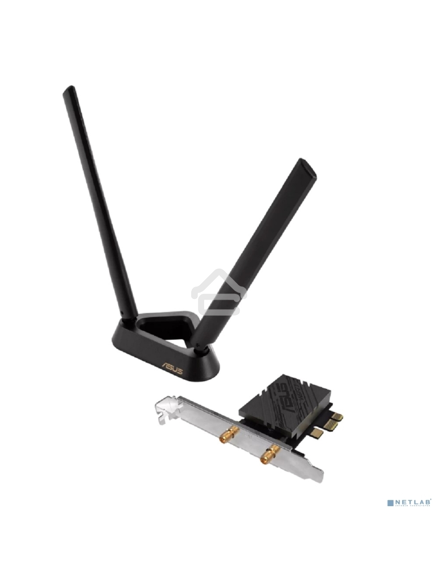 Сетевой адаптер Wi-Fi + Bluetooth Asus PCE-BE92BT BE9400 PCI Express (ант.внеш.несъем.) 2ант.