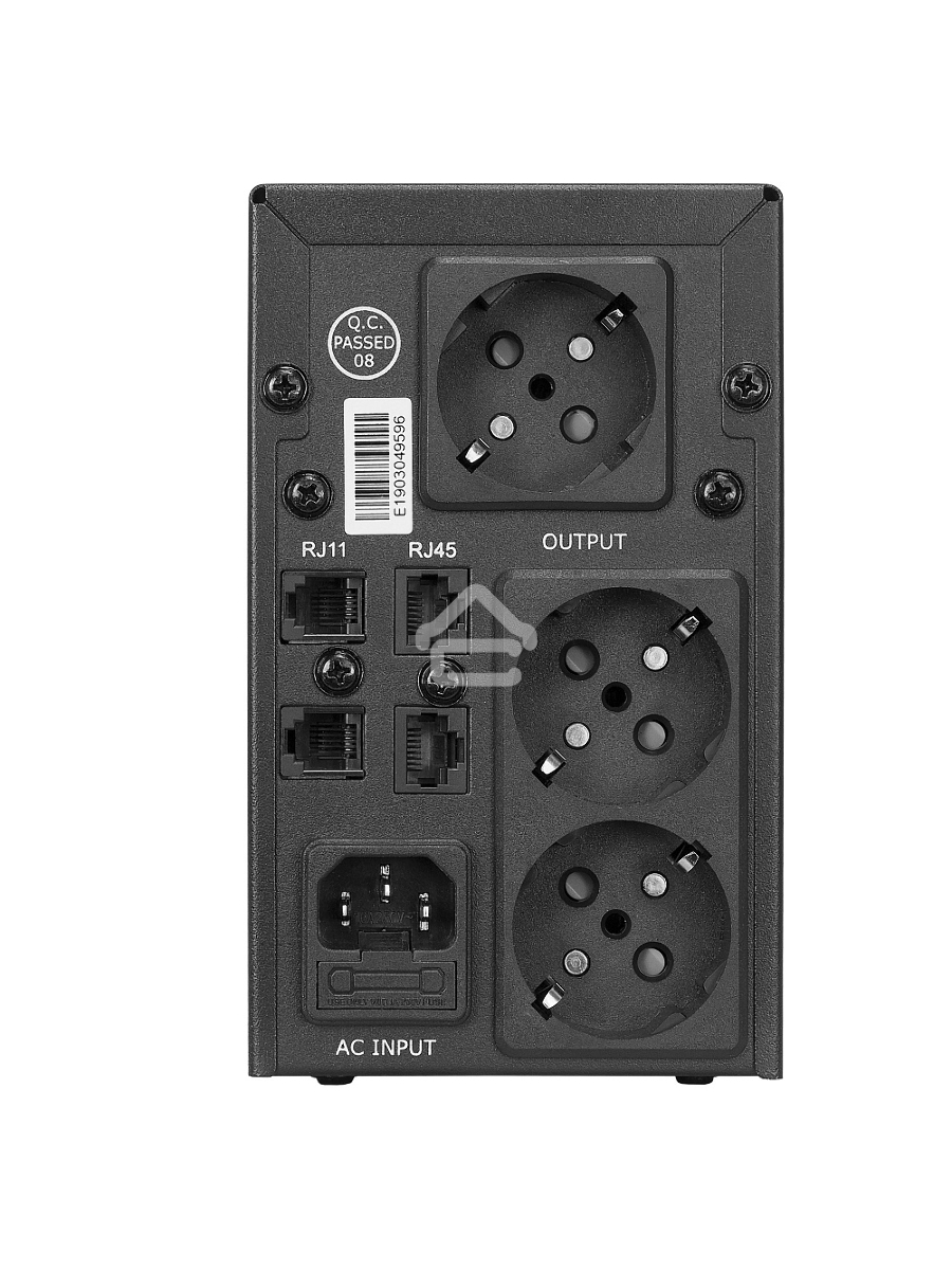 Источник бесперебойного питания CROWN ИБП CMU-SP650EURO {650VA, металл, 1x12V/7AH, розетки 2*EURO+1*IEC bybass} CM000001490