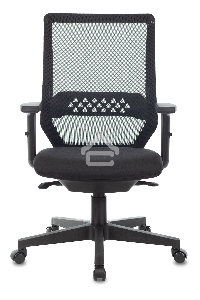 Кресло компьютерное Бюрократ MC-611N TW-01 38-418 черный, сетка/ткань, крестовина пластик