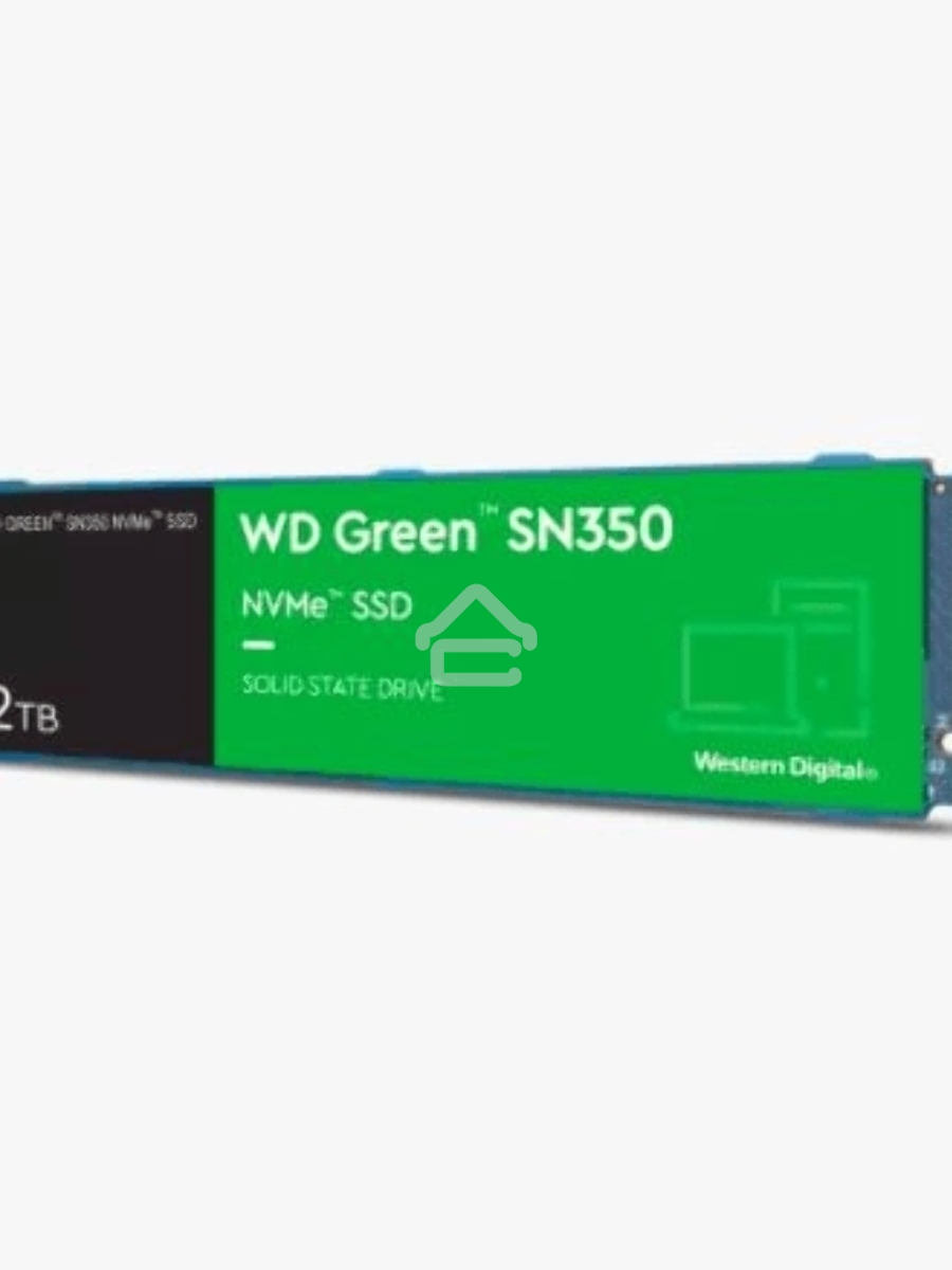 Накопитель SSD WD Green SN350 WDS200T3G0C, 2000Gb, PCIe 3.0 x4, M.2 2280, NVMe, R/W 3200/3000