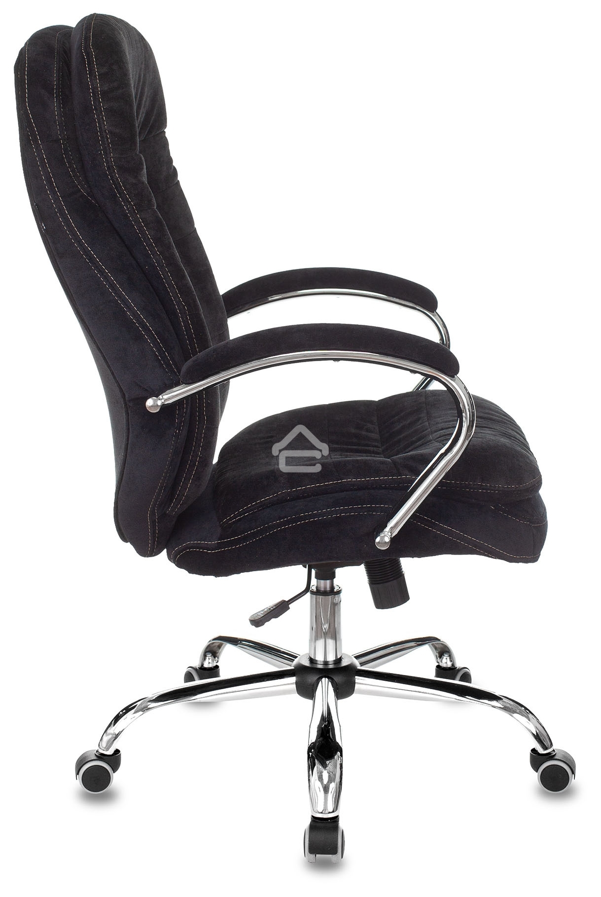 Кресло руководителя Бюрократ T-9950SL Fabric черный Light-20, крестовина металл хром