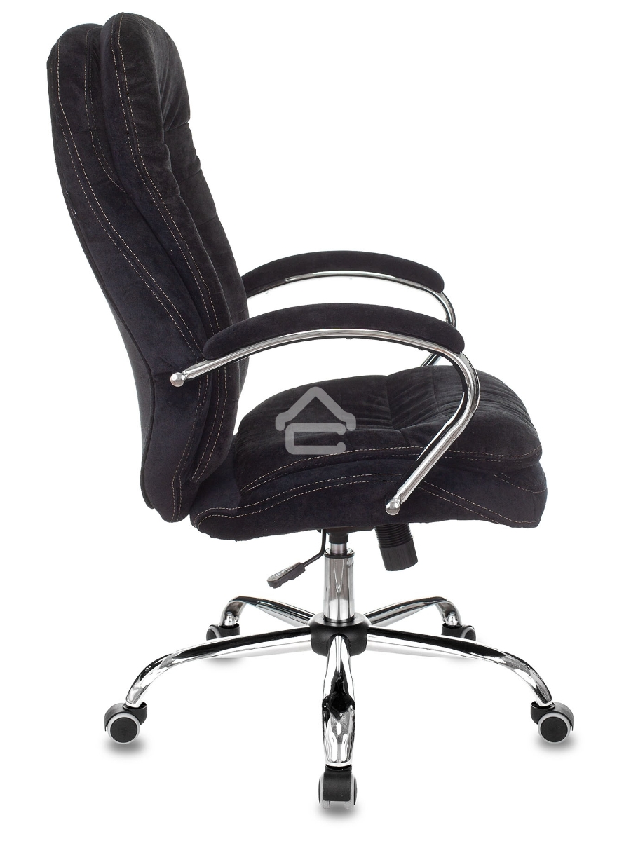 Кресло руководителя Бюрократ T-9950SL Fabric черный Light-20, крестовина металл хром
