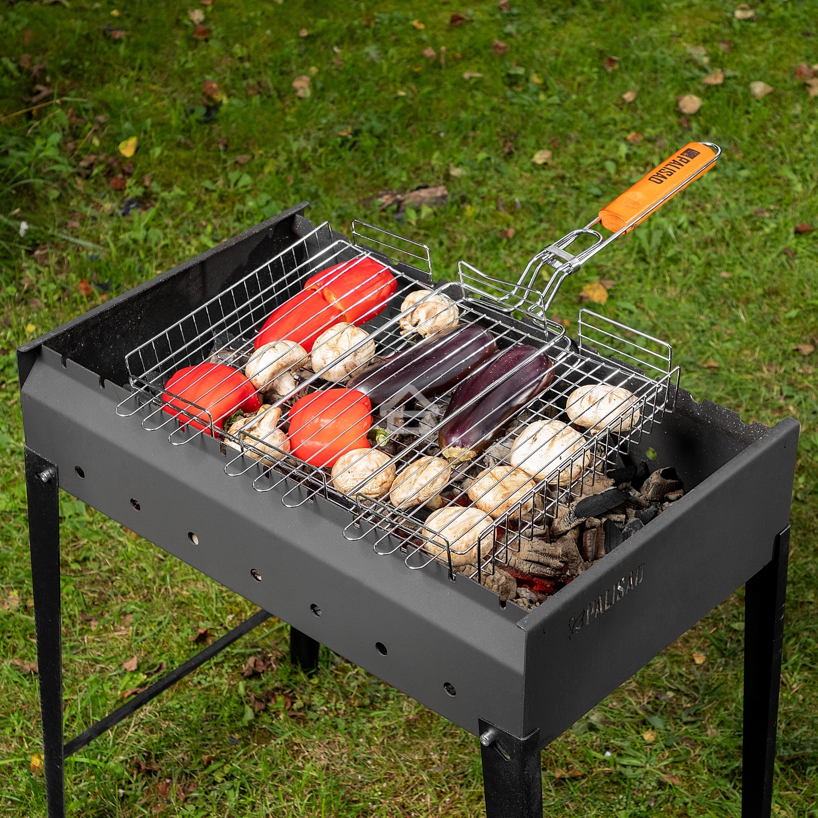 Решетка гриль 315х410х70мм объемная хромир. Camping Palisad