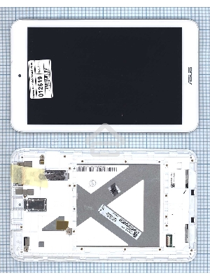 Модуль (матрица + тачскрин) для Asus MeMO Pad 8 (ME180A) белый с рамкой