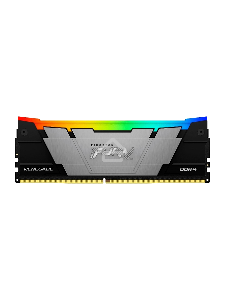 Оперативная память Kingston Fury Renegade, DDR4, 32GB (2x16GB), 3600MHz, CL16, DIMM, с радиатором, RGB, серебристый/черный