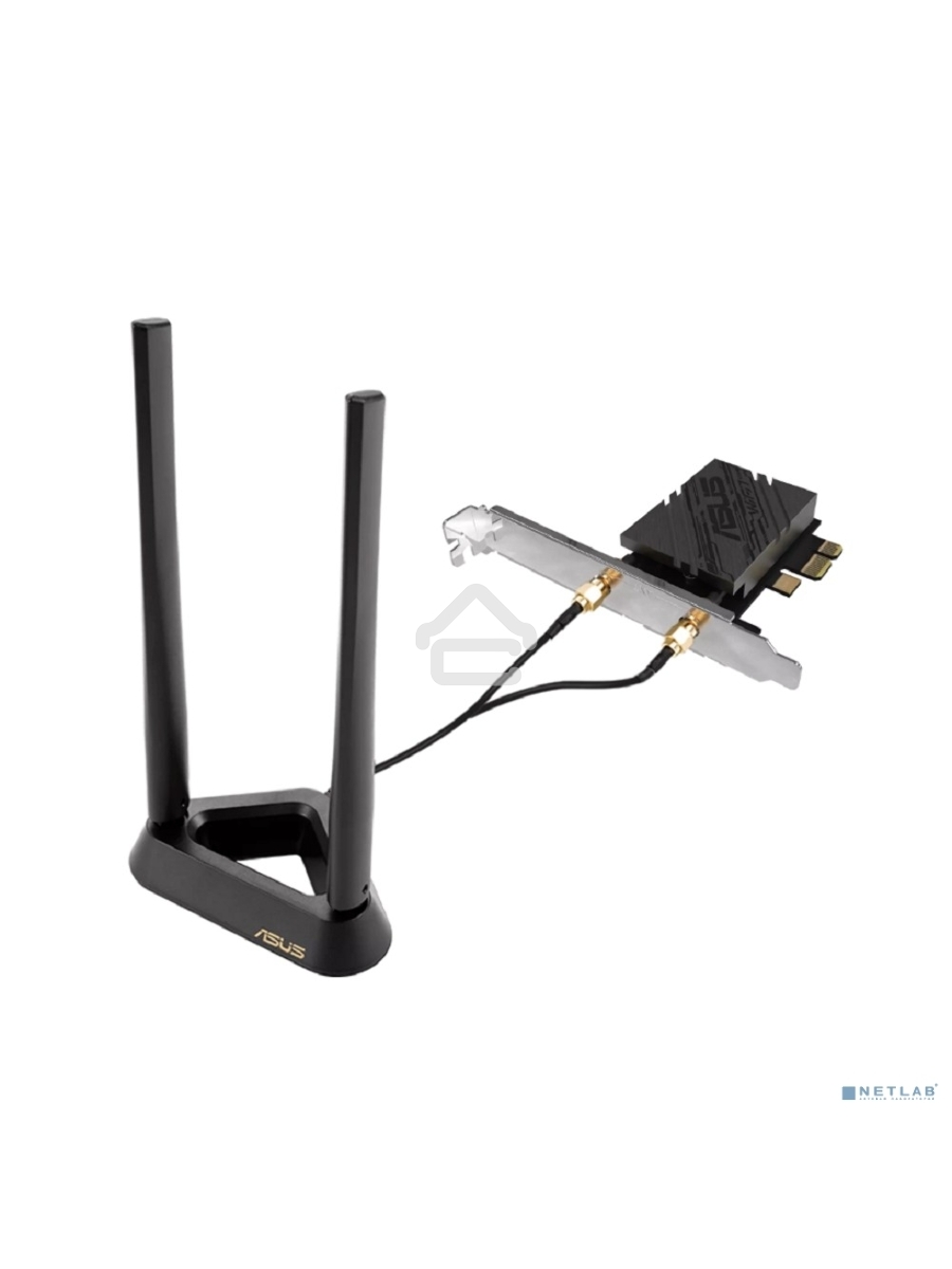 Сетевой адаптер Wi-Fi + Bluetooth Asus PCE-BE92BT BE9400 PCI Express (ант.внеш.несъем.) 2ант.