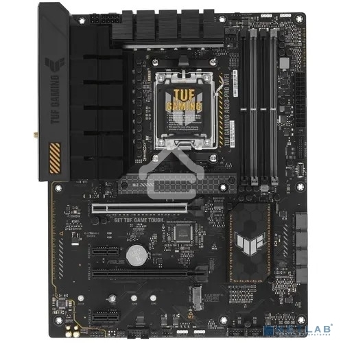 Материнская плата ASUS TUF GAMING A620-PRO WIFI, AM5, AMD A620, 4xDDR5, 4xSATA, 2xM.2, 1xPCI-E 4.0 x16, 1xPCI-E 3.0 x16, 2xPCI-E x1, 1xHDMI, 1xDP, 1x 2.5Gb LAN, 3xUSB-A 2.0, 2xUSB-A 3.2 Gen 2, 1xUSB-C 3.2 Gen 1, 5x3.5 мм, 7.1, ATX