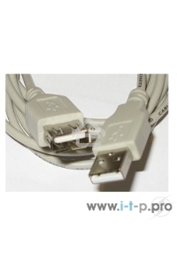 Кабель Gembird PRO CCF-USB2-AMAF-6 USB 2.0 кабель удлинительный 1.8м AM/AF  позол.конт., фер.кол.,  пакет 