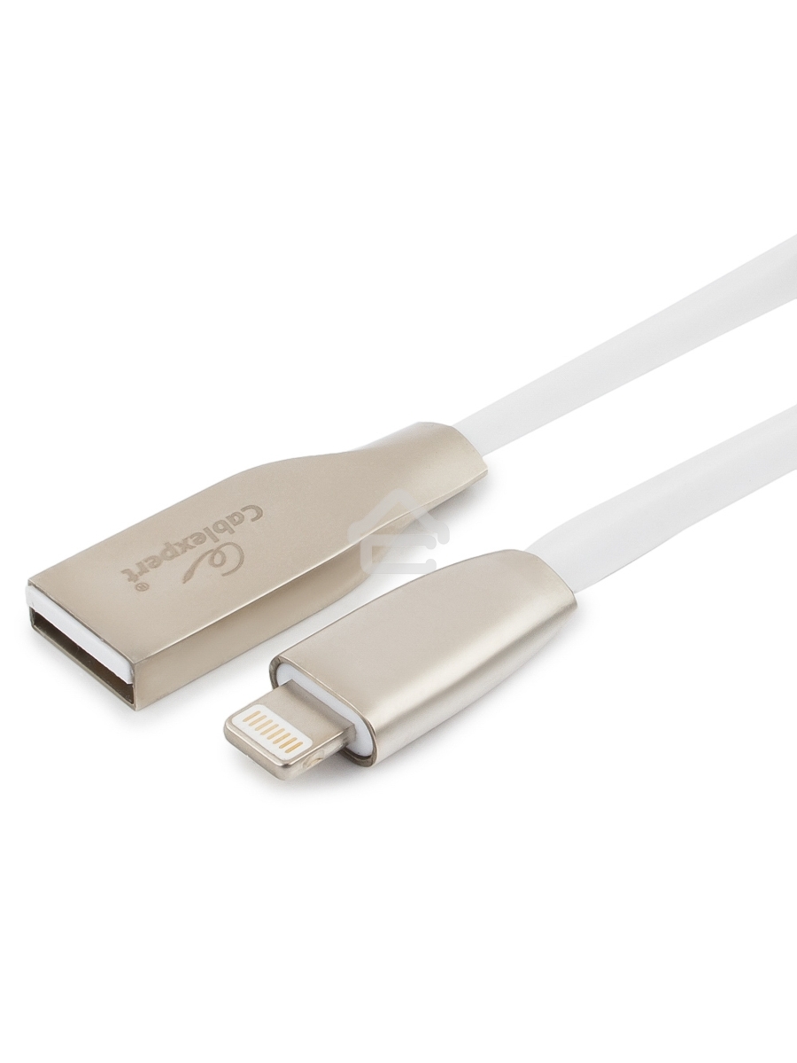 Кабель Cablexpert для Apple CC-G-APUSB01W-1.8M, AM/Lightning, серия Gold, длина 1.8м, белый, блистер