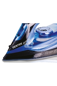 Утюг Centek CT-2351 Blue (синий) 2200Вт, КЕРАМИЧЕСКАЯ подошва, 300 мл, паровой удар, самоочистка