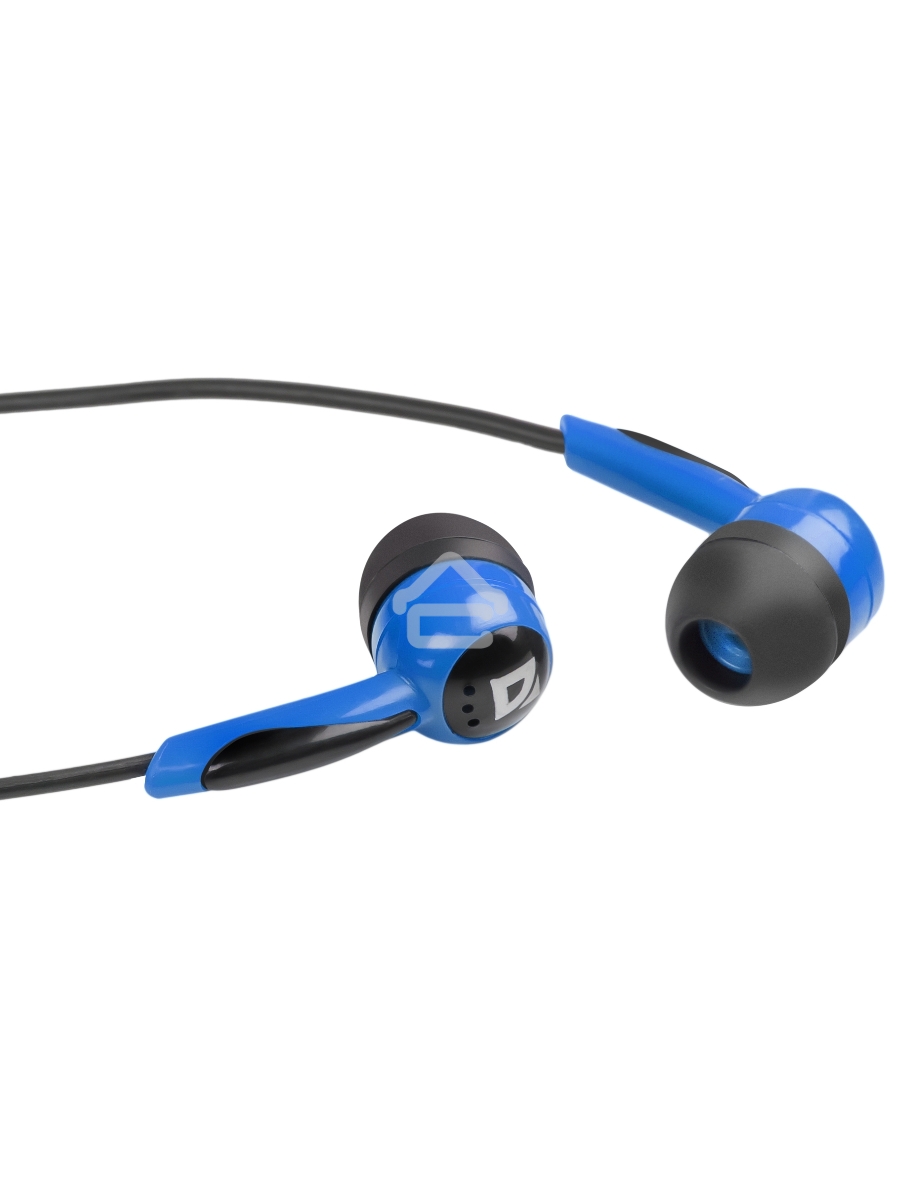 Наушники Defender Basic-604 синий кабель 1,1 м