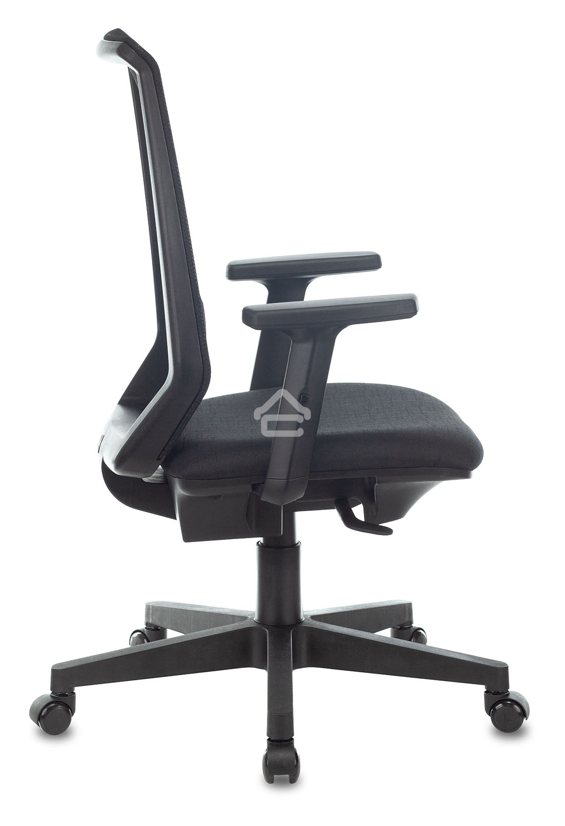 Кресло компьютерное Бюрократ MC-611N TW-01 38-418 черный, сетка/ткань, крестовина пластик