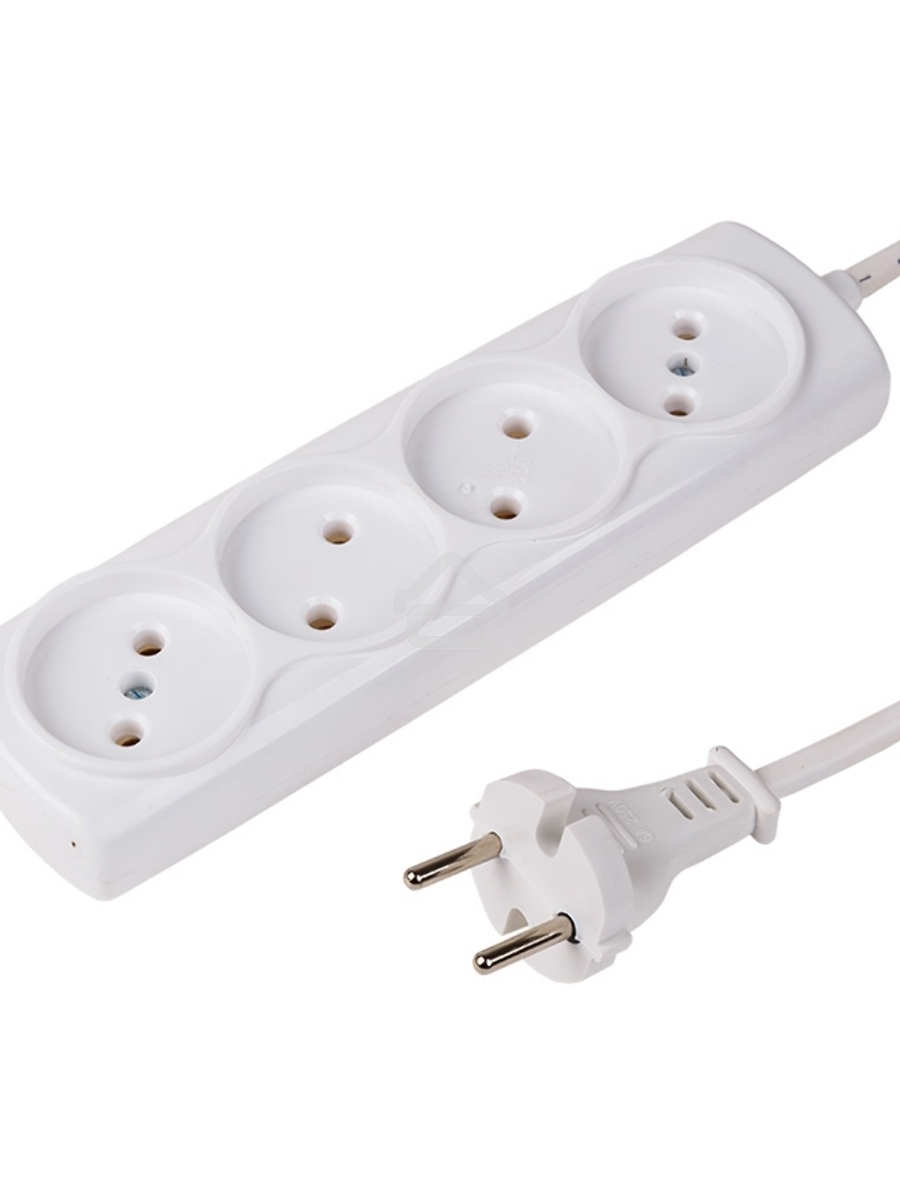 Удлинитель PROconnect OPTIMA 4 гнезда, 1.5 м, 2х0.75 мм², б/з, белый