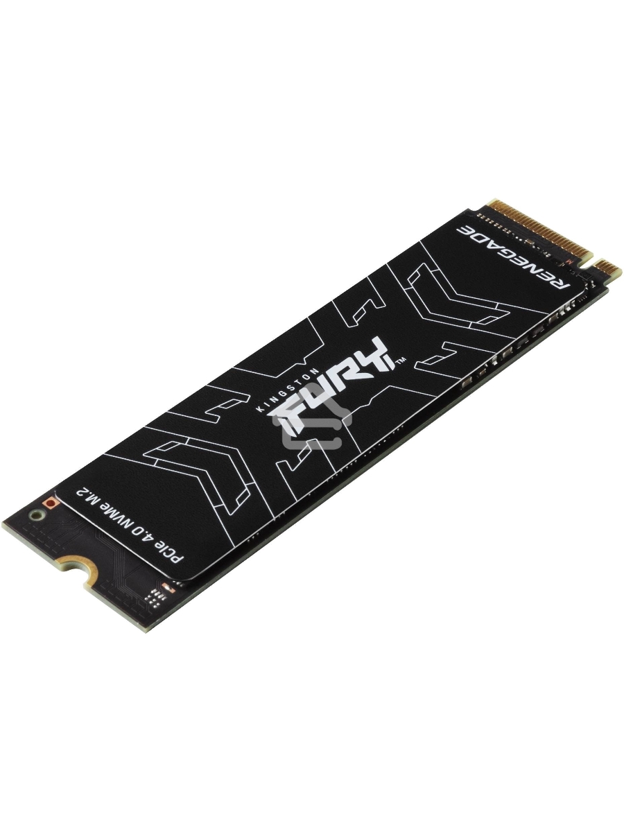 Накопитель SSD Kingston Fury Renegade, 500Gb, PCIe 4.0 x4, M.2 2280, NVMe, R/W 7300/3900, с радиатором