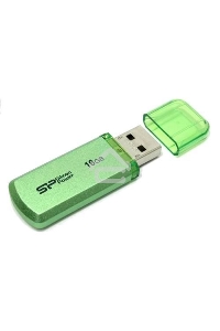 Флеш диск Silicon Power 16Gb Helios 101 SP016GBUF2101V1N USB2.0 зеленый