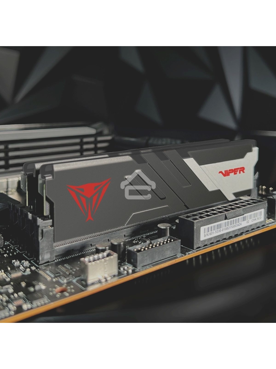 Оперативная память Patriot Viper Venom, DDR5, 32GB (2x16GB), 5600MHz, CL36, DIMM, с радиатором, черный