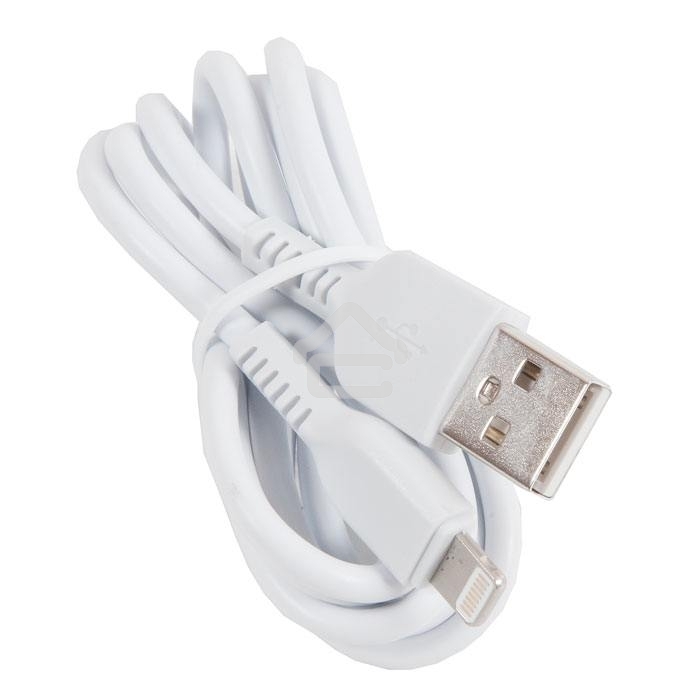 Автомобильное зарядное устройство HOCO z23 grand style dual-port car charger set with lightning cable, белый