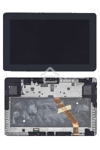 Модуль (матрица + тачскрин) для Samsung ATIV Tab GT-P8510 черный с рамкой