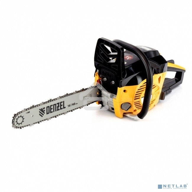 Пила цепная бензиновая Denzel DGS-4516 шина 40 см, 45 см 3, 3,0 л.с., шаг 3/8, паз 1,3 мм, 57 зв