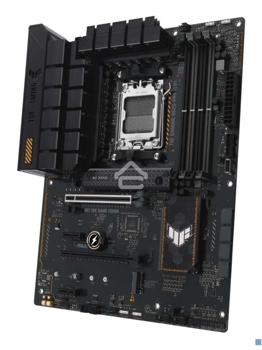 Материнская плата ASUS TUF GAMING A620-PRO WIFI, AM5, AMD A620, 4xDDR5, 4xSATA, 2xM.2, 1xPCI-E 4.0 x16, 1xPCI-E 3.0 x16, 2xPCI-E x1, 1xHDMI, 1xDP, 1x 2.5Gb LAN, 3xUSB-A 2.0, 2xUSB-A 3.2 Gen 2, 1xUSB-C 3.2 Gen 1, 5x3.5 мм, 7.1, ATX